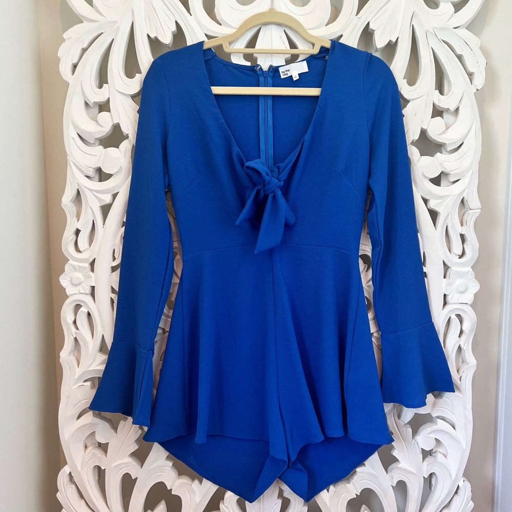 Royal Blue Long Sleeve Romper